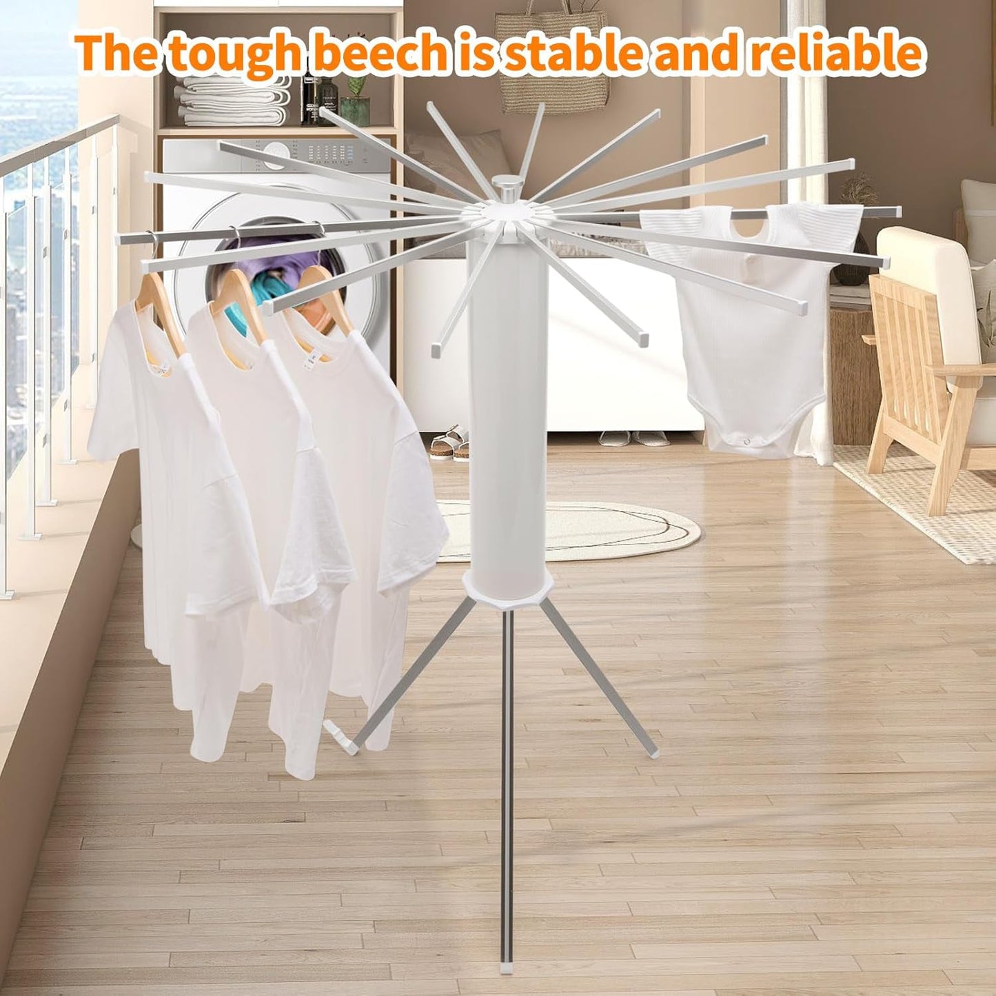 Foldable Clothes Drying Rack Stand