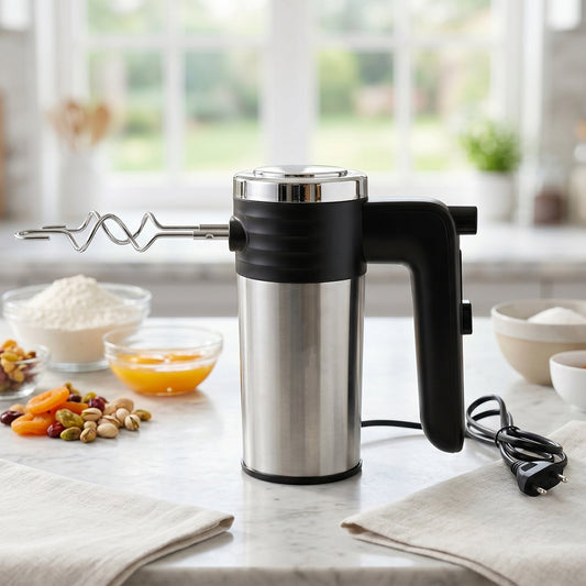 Electric Hand Mixer 500w With Beaters Dough Hooks For Cake And Baking (1 Pc)