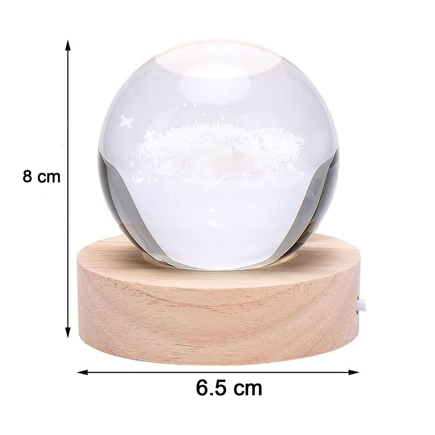 3d Astronomy Night Lamp Crystal Ball Lamps with Base