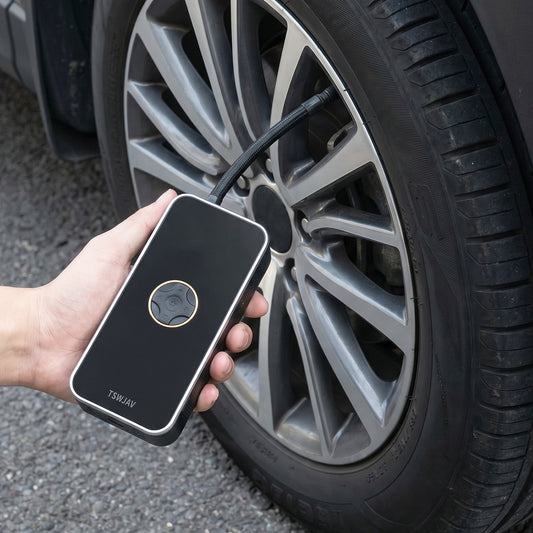 Portable Electric Car Tyre Air Pump Rechargeable Wireless Inflator (1 Set)