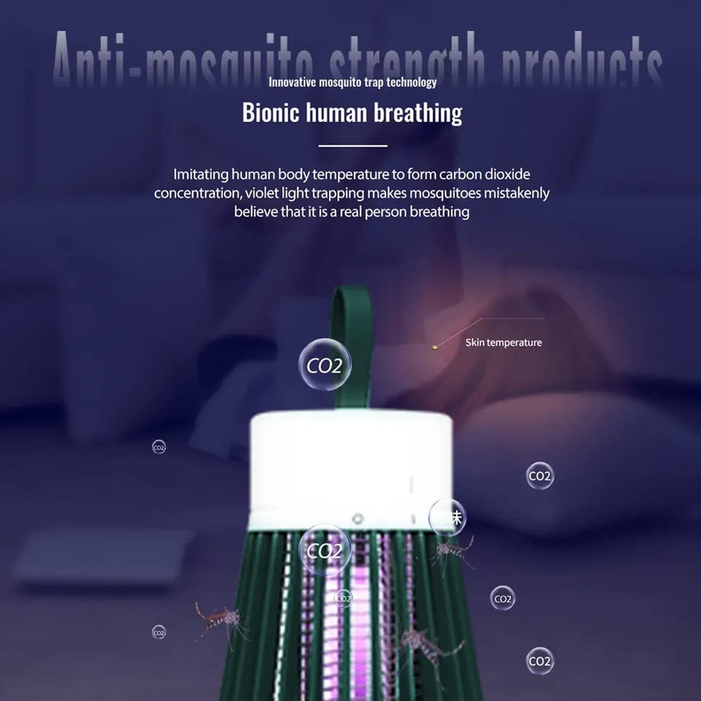 6402 Mosquito Killer Machine Mosquito Killer Usb Powered Bug Zapper Mosquito Lamp For Home Electric Led Lamp Mosquito Killer Indoor Outdoor Mosquito Trap Machine