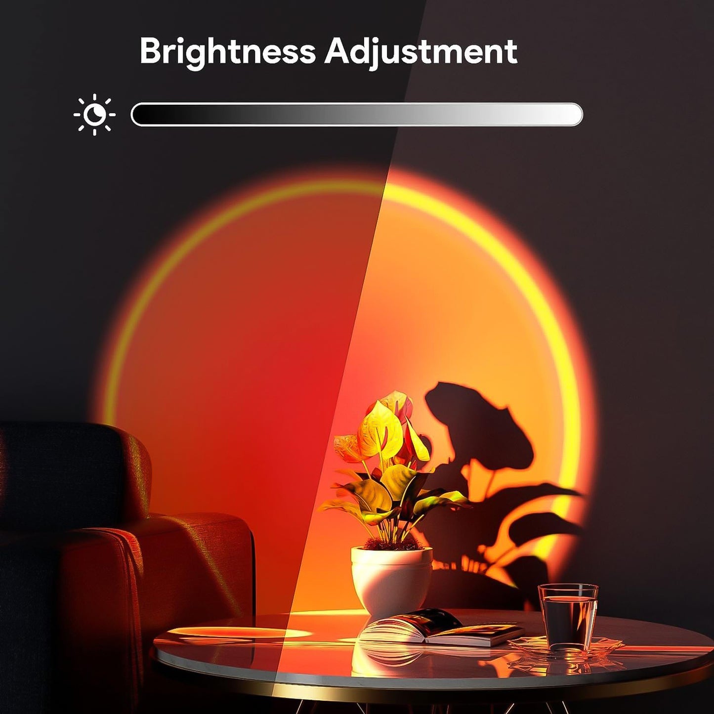 6423 4 Colors Sunset Lamp Sunset Projection Lamp Led Night Lights