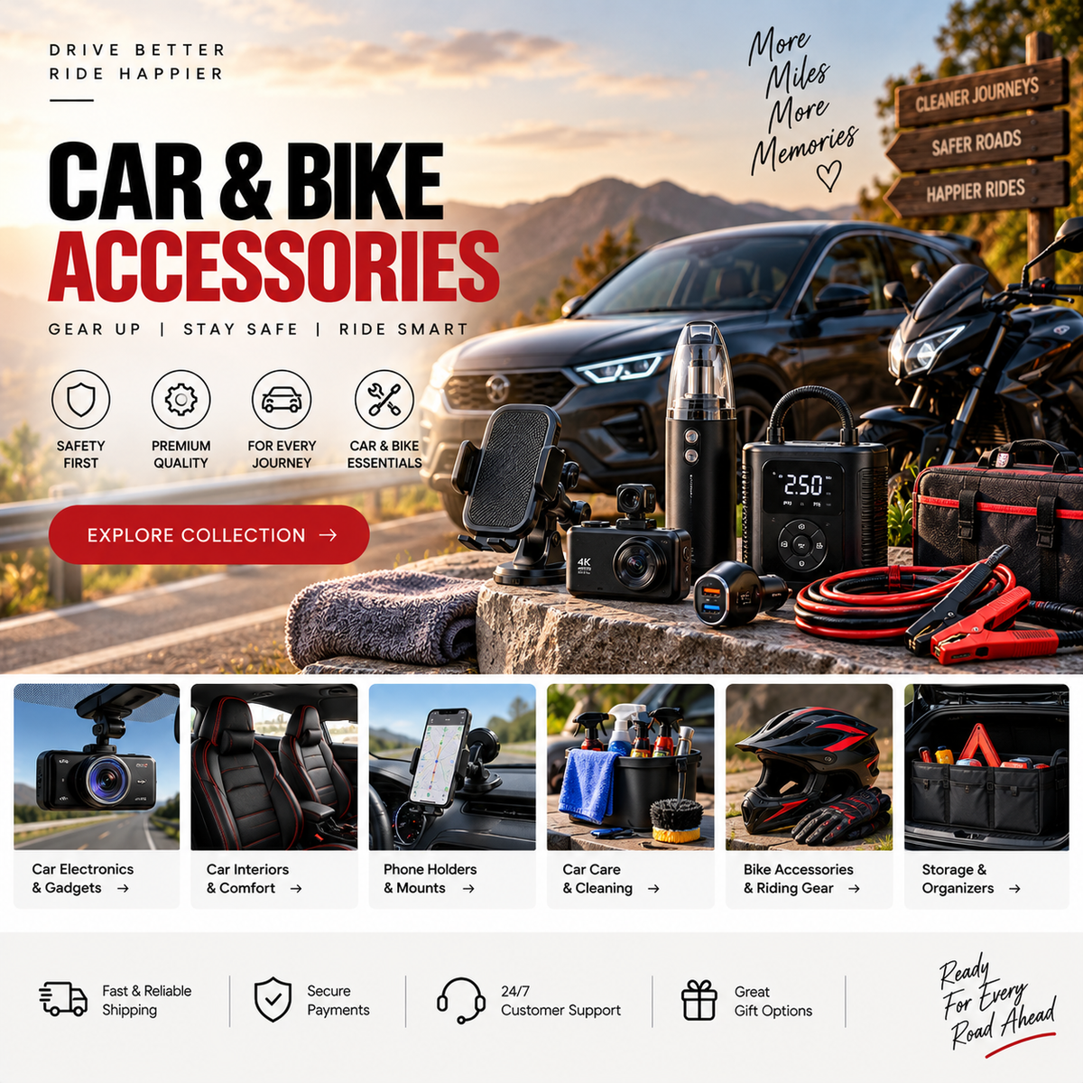 Car & Bike Accessories - TechNuts