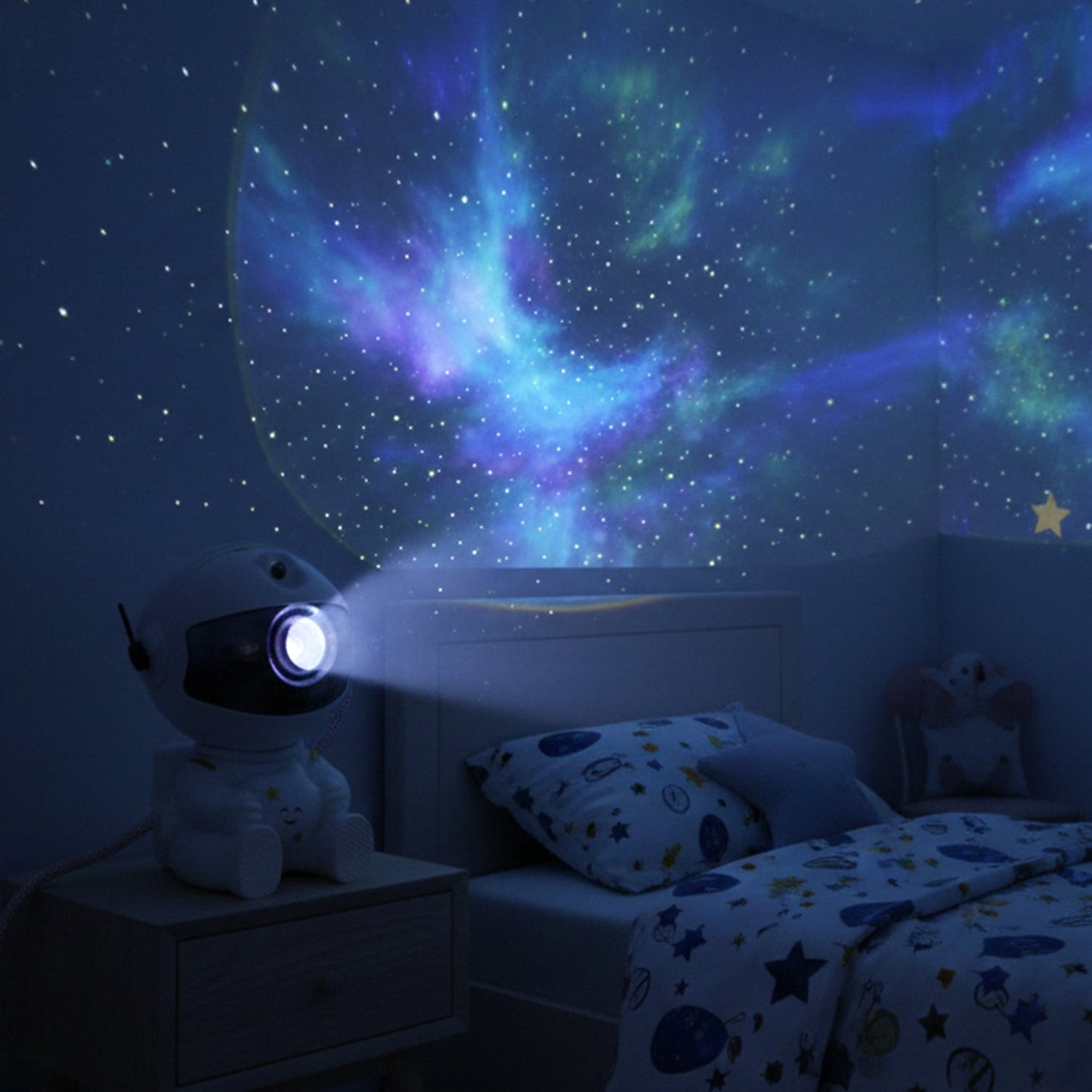 Astronaut Galaxy Projector Night Light with Remote Control
