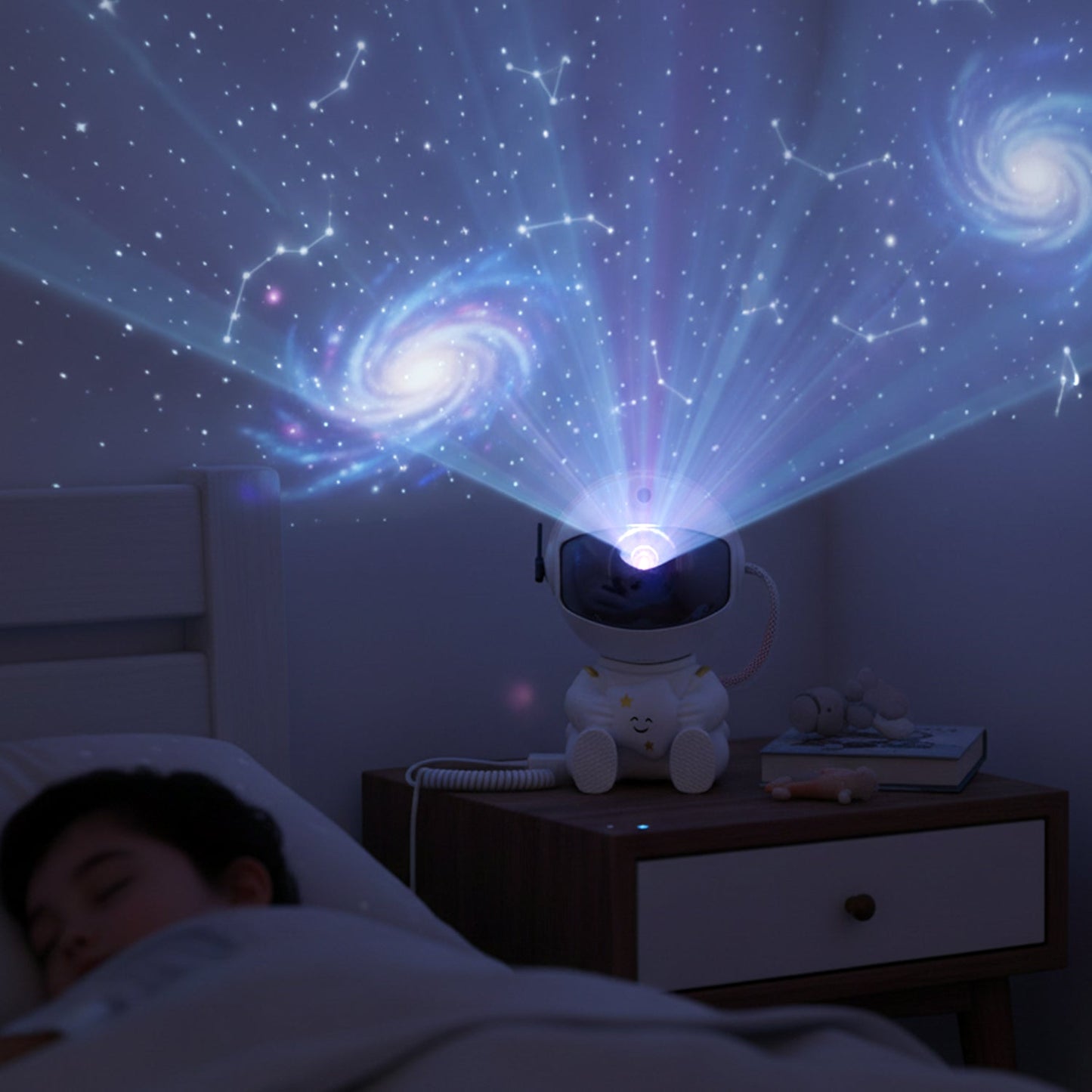 Astronaut Galaxy Projector Night Light with Remote Control