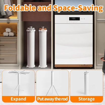 Foldable Clothes Drying Rack Stand