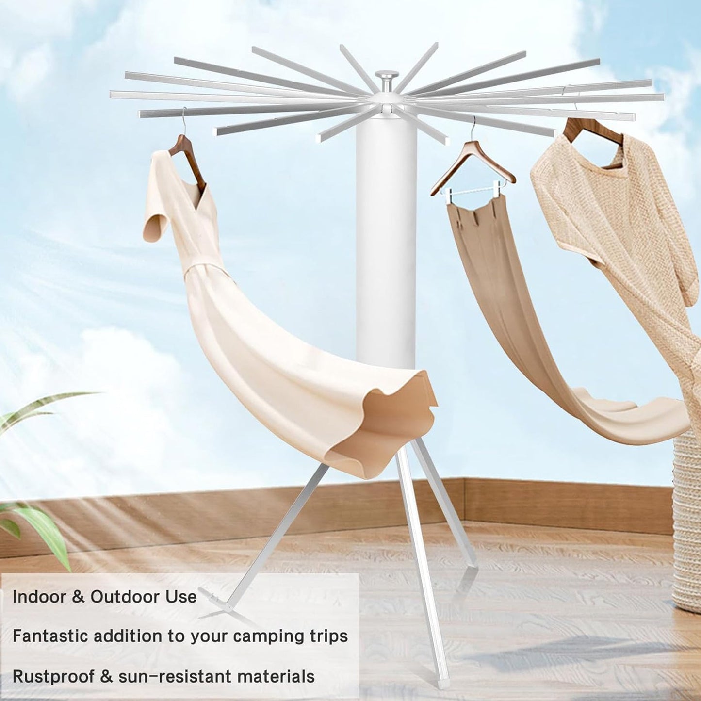 Foldable Clothes Drying Rack Stand