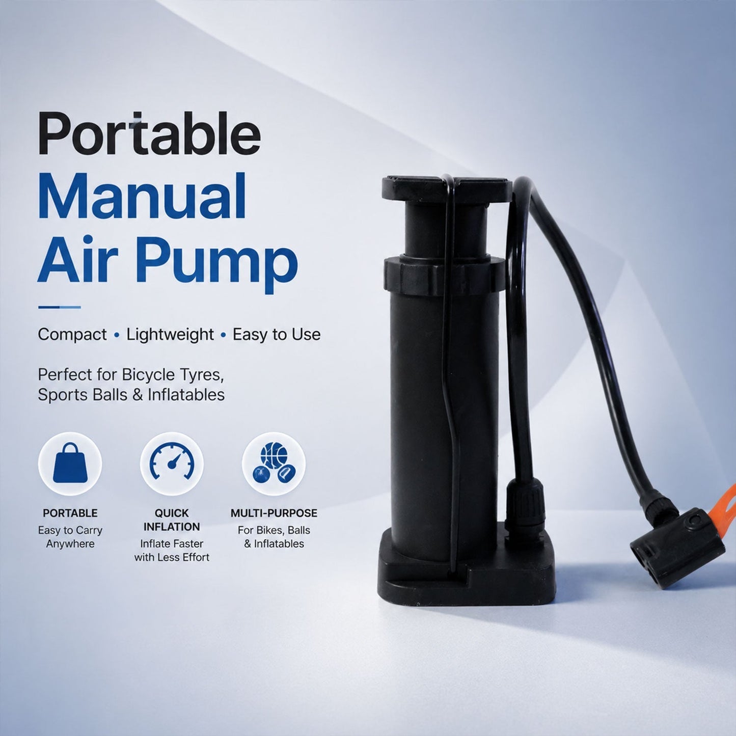 Portable High-Pressure Manual Air Pump
