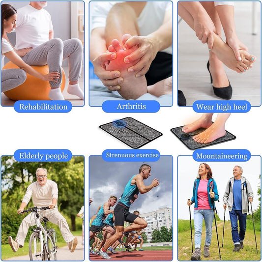 Foot Massagers for Pain and Circulation, Electric Foot Massager Mat