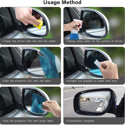 Anti Fog Car Waterproof Mirror Film