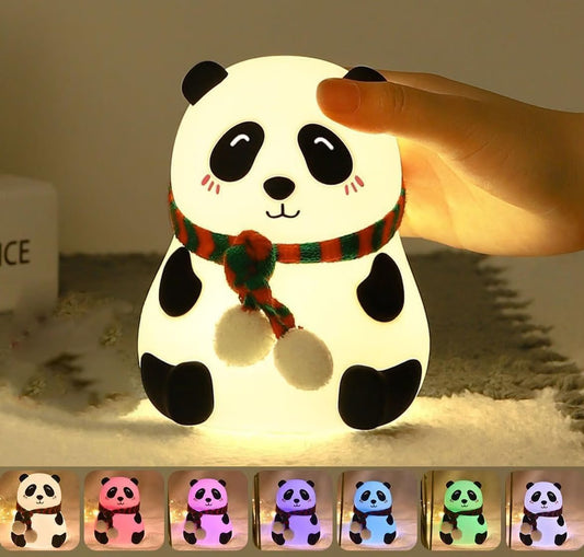 Color Changing LED Silicone Cute Panda Night Lamp