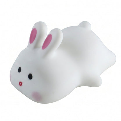 Rabbit Led Night Light Cute Silicone Bunny Bedside Lamp For Kids (1 Pc)