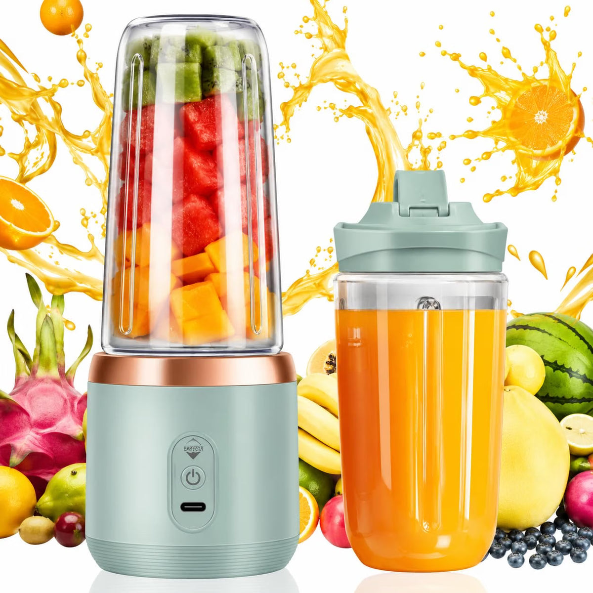 Portable Blender Electric Juicer USB Rechargeable - TechNuts