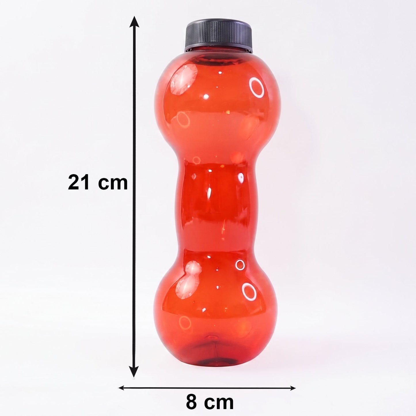 Unbreakable Plastic Dumbbell Shape Water Bottle