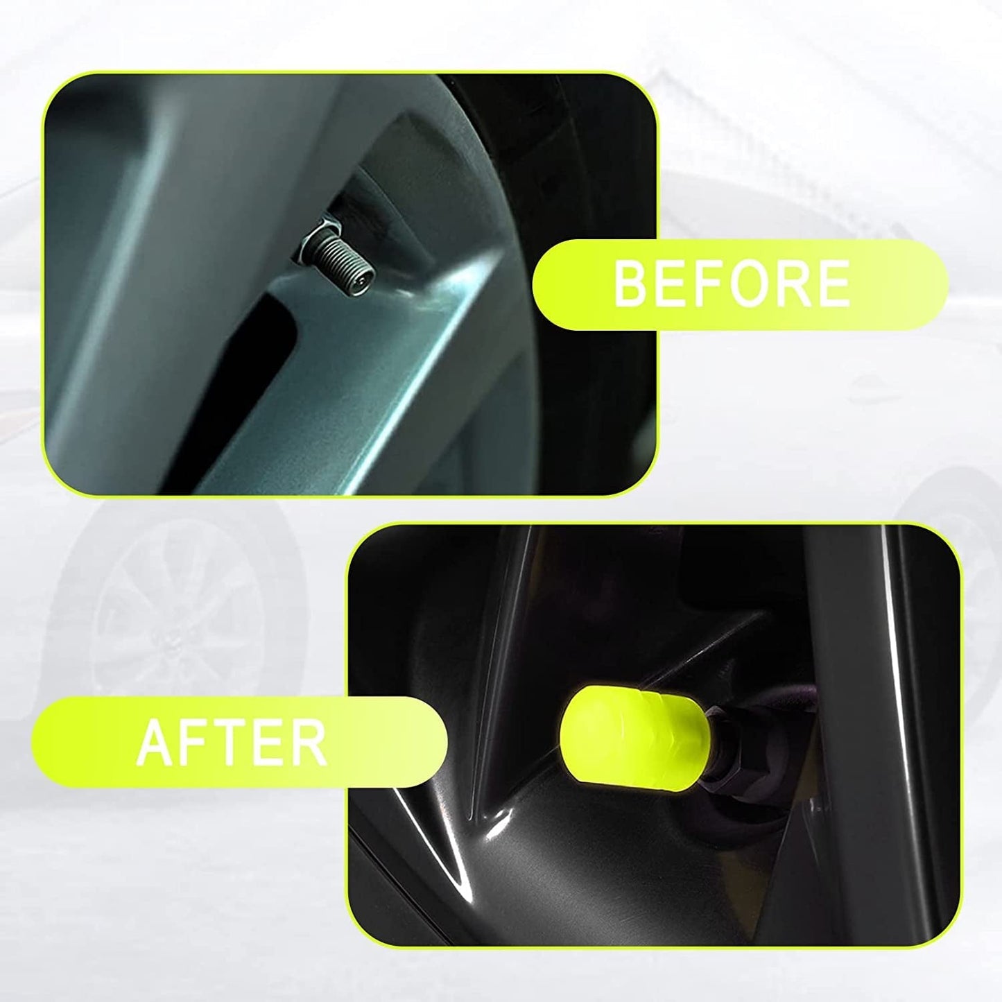 Glow Valve Luminous Tyre Caps
