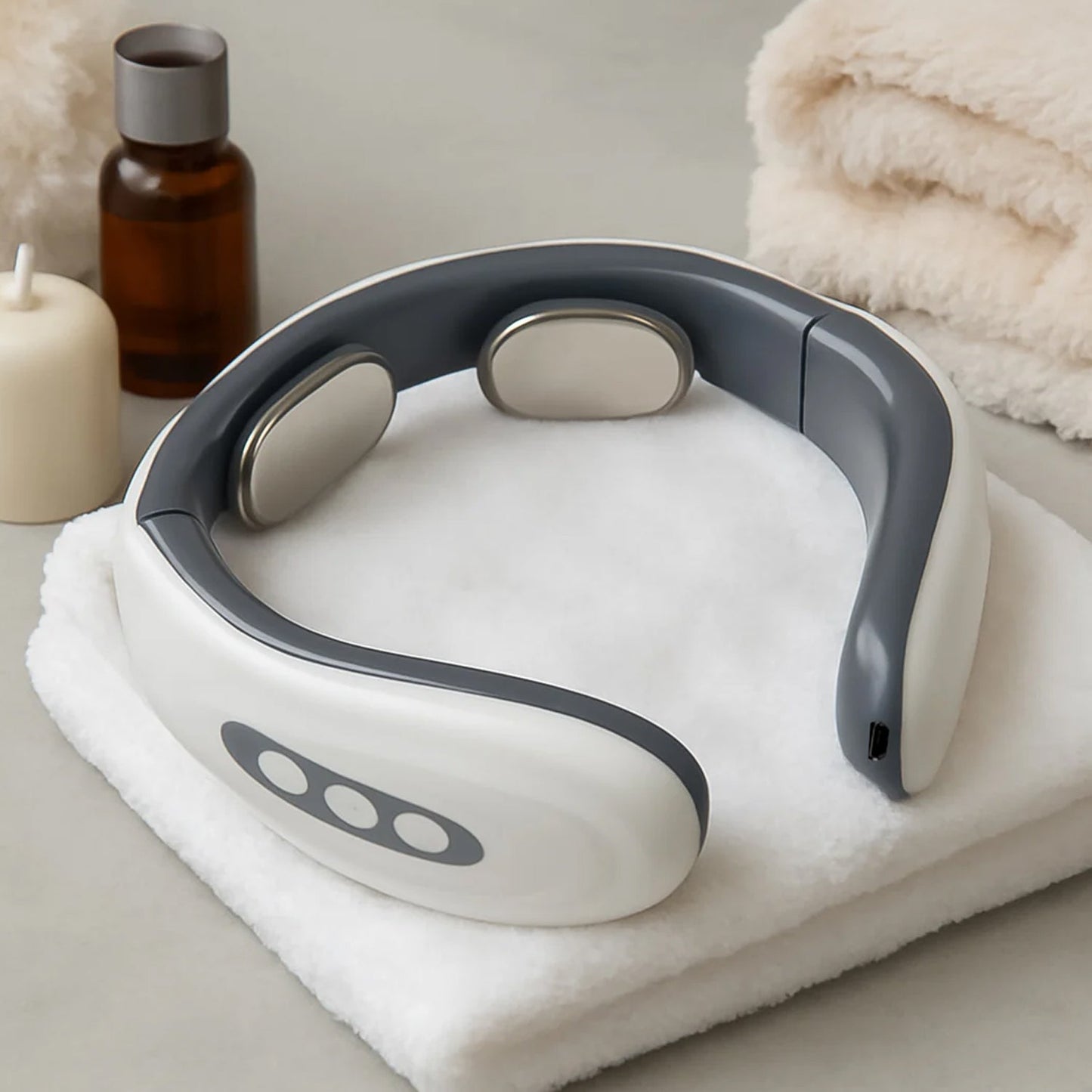 2 Heads Smart Electric Neck and Back Pulse Massager