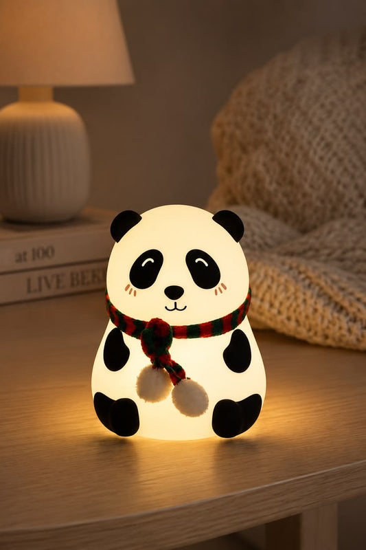 Color Changing LED Silicone Cute Panda Night Lamp