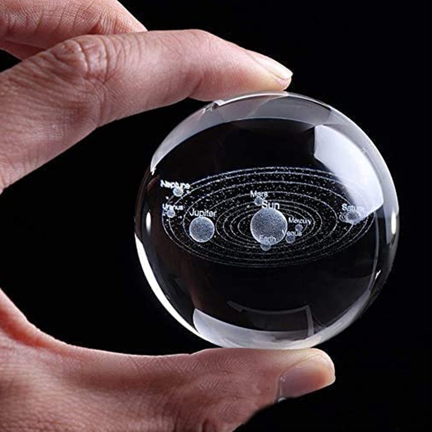 3d Astronomy Night Lamp Crystal Ball Lamps with Base