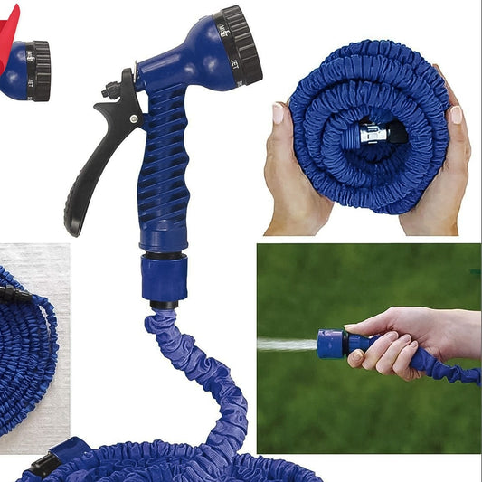 Expandable Magic Garden Hose With Spray Gun Approx 4 Metre Pipe (1 Set  Mix Color)