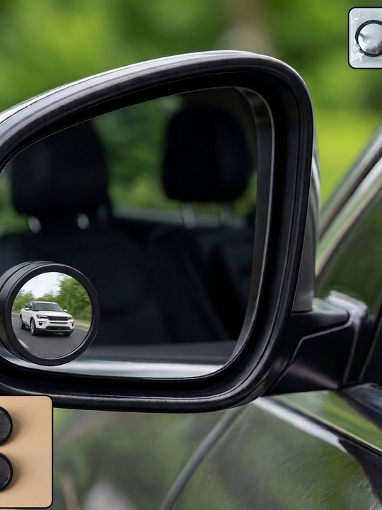 360 Degree Adjustable Car Blind Spot Mirror (2 Pc)