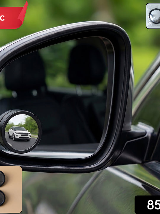360 Degree Adjustable Car Blind Spot Mirror (2 Pc)