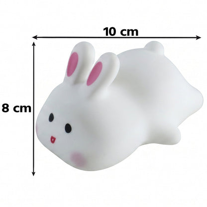 Rabbit Led Night Light Cute Silicone Bunny Bedside Lamp For Kids (1 Pc)