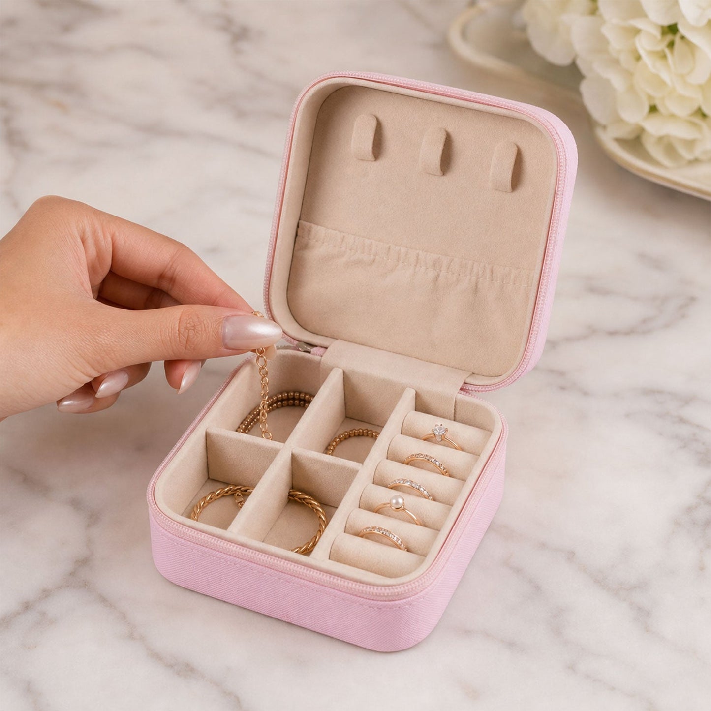 Women Portable Jewelry Box
