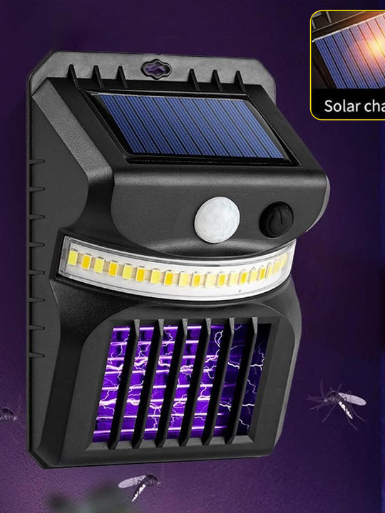 2 In 1 Solar Mosquito Zapper Lamp
