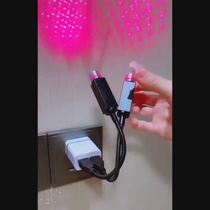 Usb Star Projector Night Light for Car
