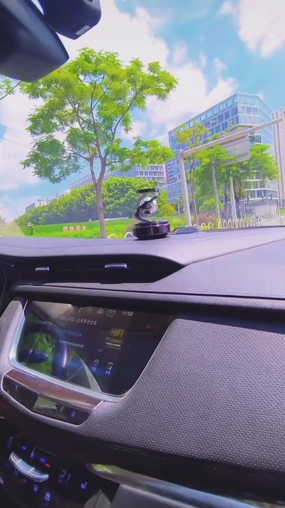 Solar Car Dashboard Air Freshener with Rotating Perfume Diffuser