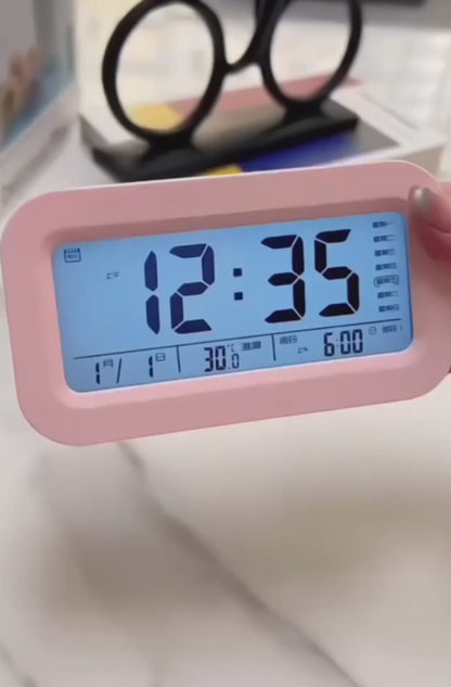 Digital LCD Alarm Clock with Backlight