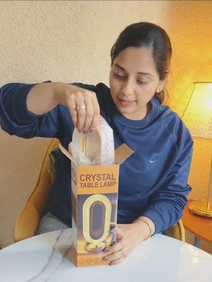 Touch Control Crystal Table Desk Lamp