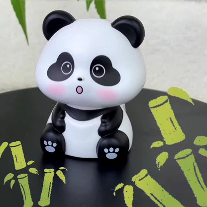 Car Solar Power Moving Head Panda