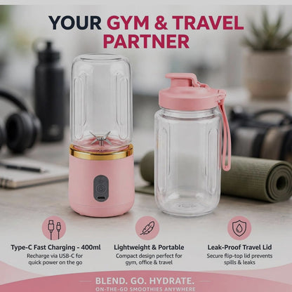 Portable Cordless USB Rechargeable Juicer