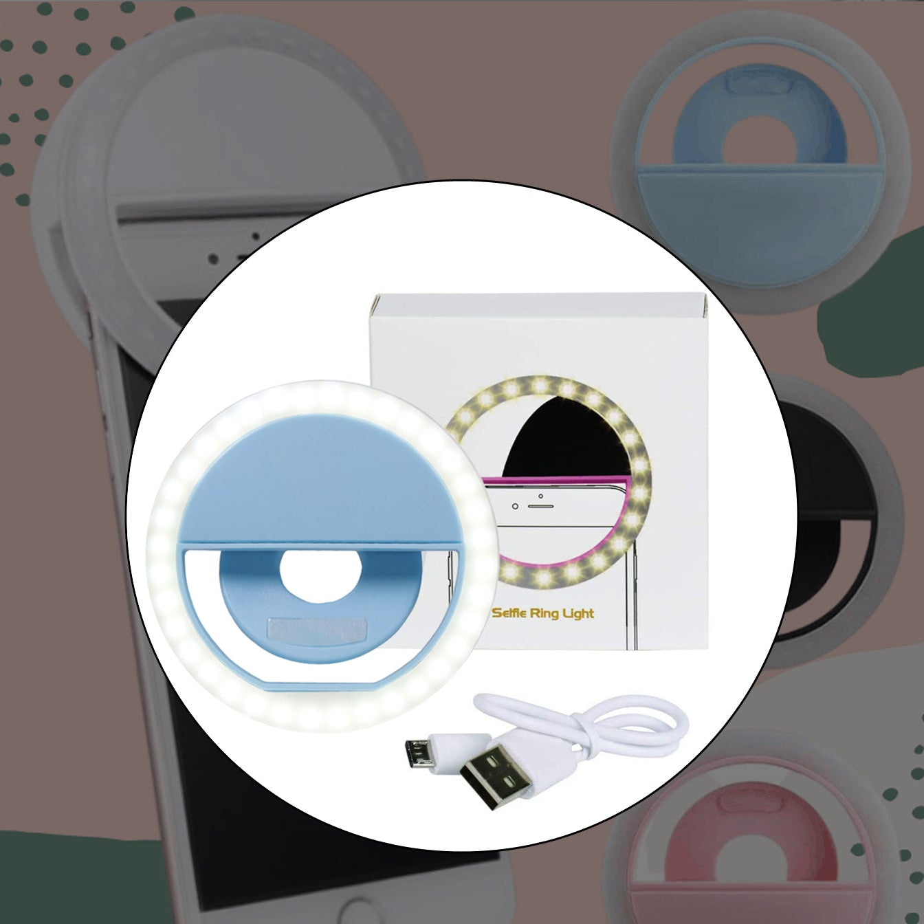 4785 Selfie Ring Light Used For Applying Bright Shade Over Face During Taking Selfies And Making Videos Etc.